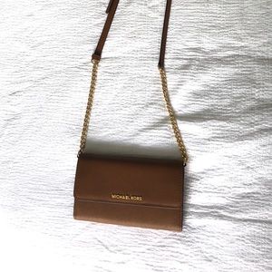 Michael Kors Brown Cross Body Purse